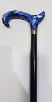 BASTÓN CON EMPUÑADURA AZUL